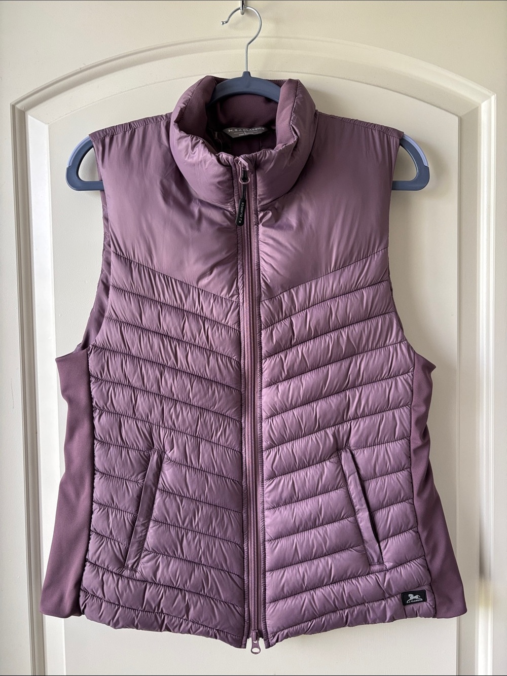 NWT RJ Classics Grey Label Chloe Wind Defense Vest- L- Lilac (Arctic Dusk)